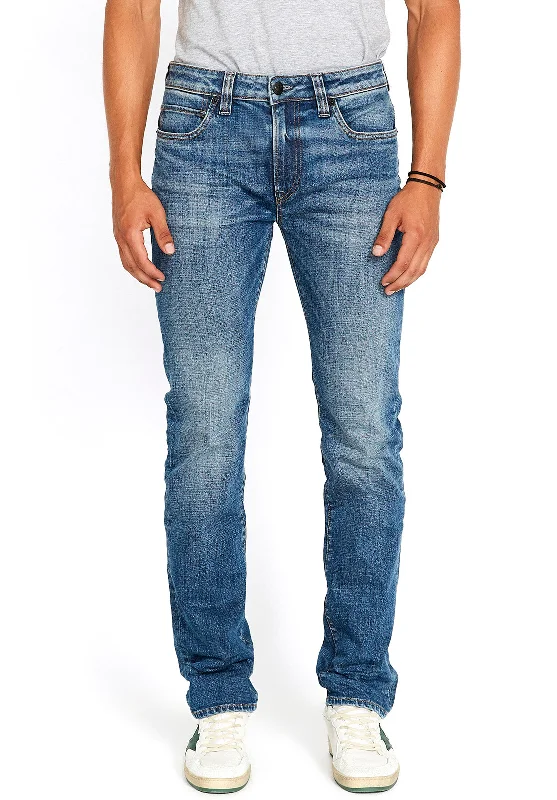 High-end Jeans for Exclusivity -Straight Six Men's Jeans in Sanded Blue - BM22607