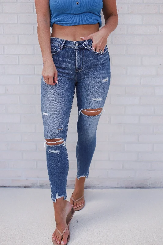 Printed Jeans for Pattern -Sylvie High Rise Skinny Jeans Plus/Reg