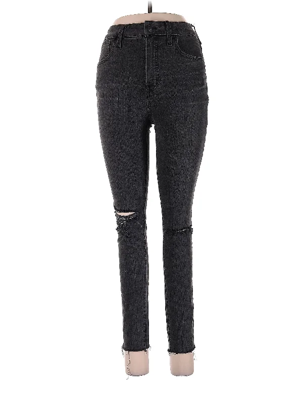 Cropped Jeans for Summer Look -Mid-Rise Skinny Jeans in Dark Wash