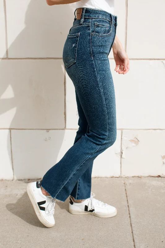 Recycled Jeans for Green -Kate Crop Boot Cut Jeans