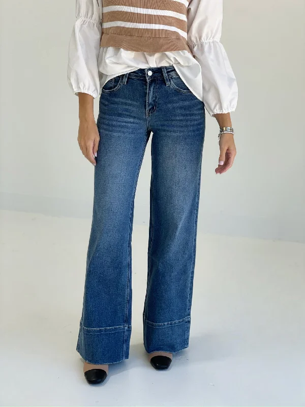 Belt Loops Jeans for Accessorizing -Trudy A-Line Jeans