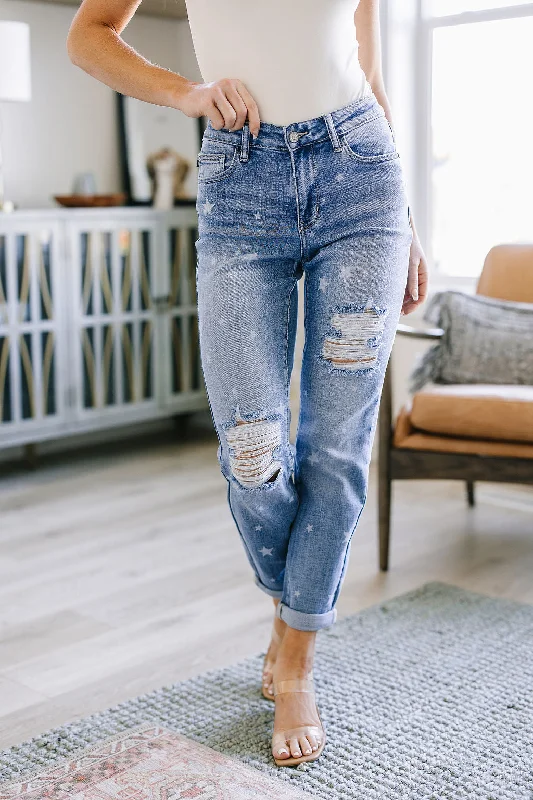 Sustainable Jeans for Eco -Juliet Star Crossed Boyfriend Jeans