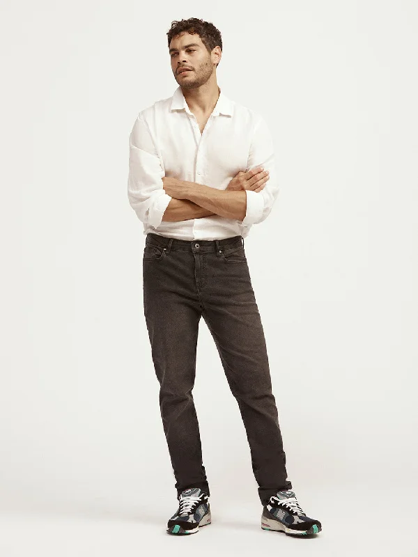 Cropped Jeans for Summer Look -Cooper Slim Jean - Washed Black