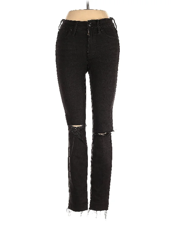 Stonewashed Jeans for Softness -Mid-Rise Skinny Jeans