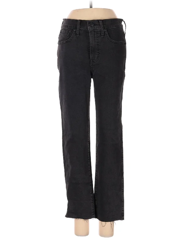 Gray Jeans for Neutral Tone -High-Rise Bootleg Madewell Jeans 25 Petite in Dark Wash