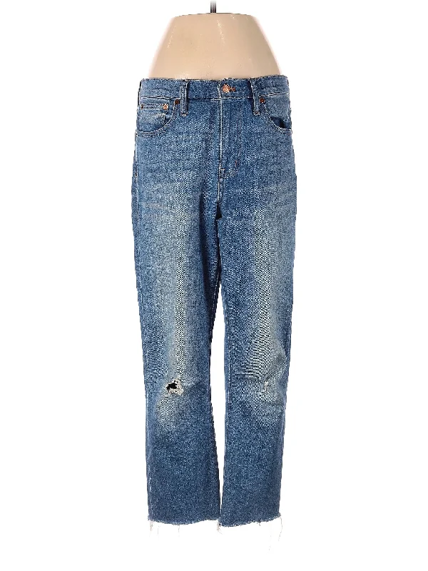 Denim Jeans for Durability -High-Rise Boyjeans Jeans in Light Wash