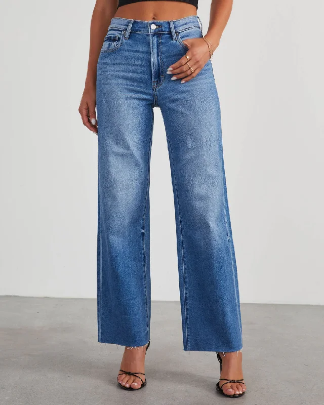 Wrap Skirt Jeans for Versatile -VICI Icon High Rise Straight Jeans