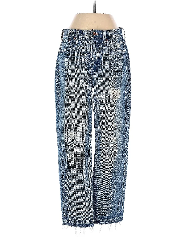 Faded Jeans for Laid-back -High-Rise Boyjeans Jeans in Light Wash