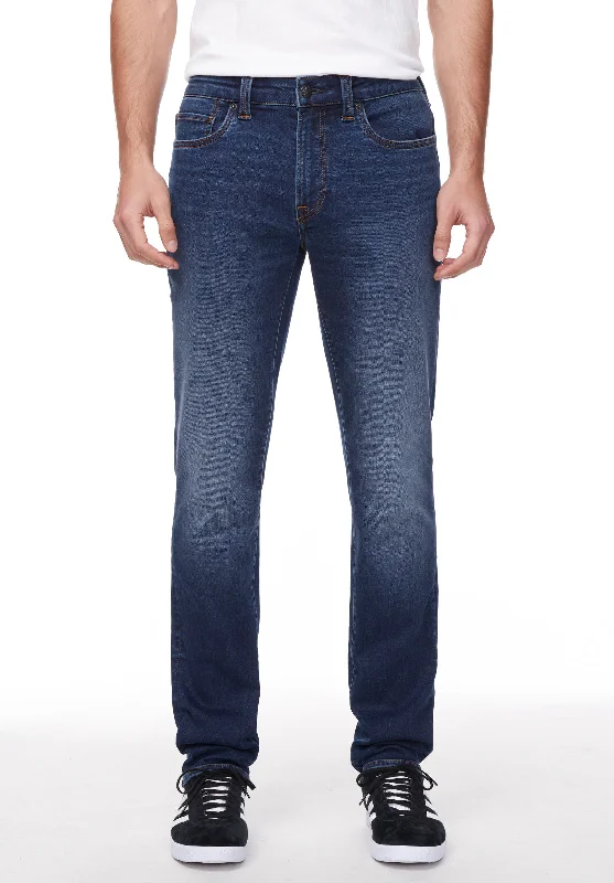 Skinny Jeans for Slim Fit -Slim Ash Men's Freedom Flex Jeans in Classic Sanded Indigo - BM22918