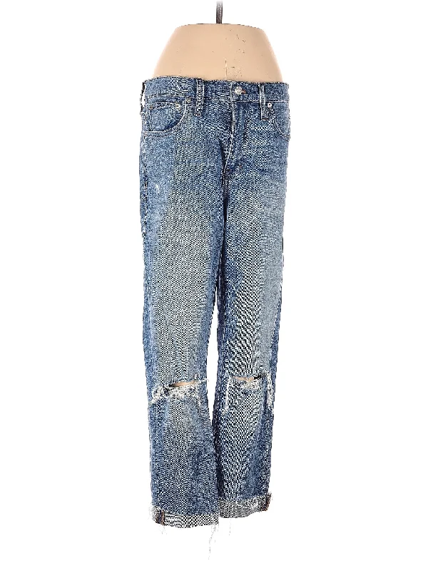 Shorts Jeans for Hot Days -High-Rise Boyjeans Jeans in Medium Wash