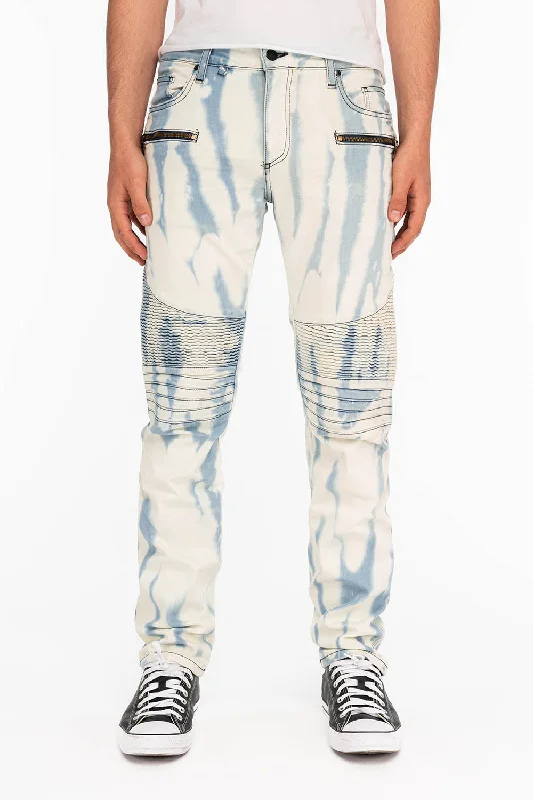 Embroidered Jeans for Detail -MENS BIKER JEANS IN FLORENCE