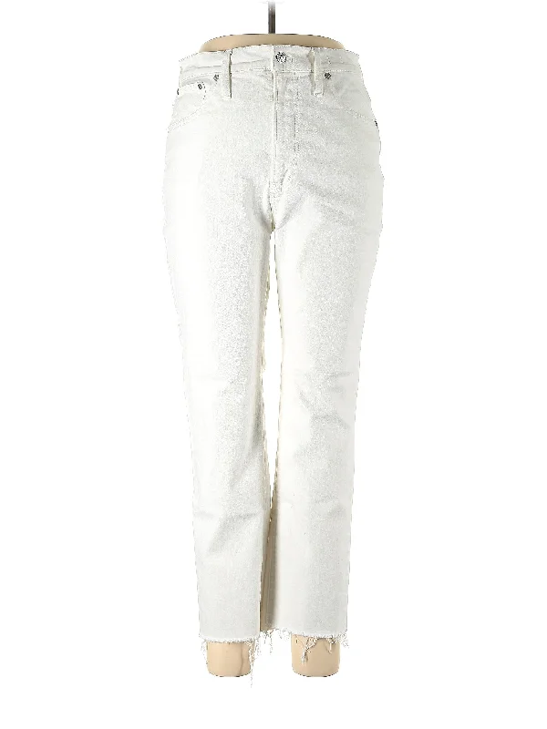 Dark Wash Jeans for Elegance -High-Rise Straight-leg Jeans in Light Wash