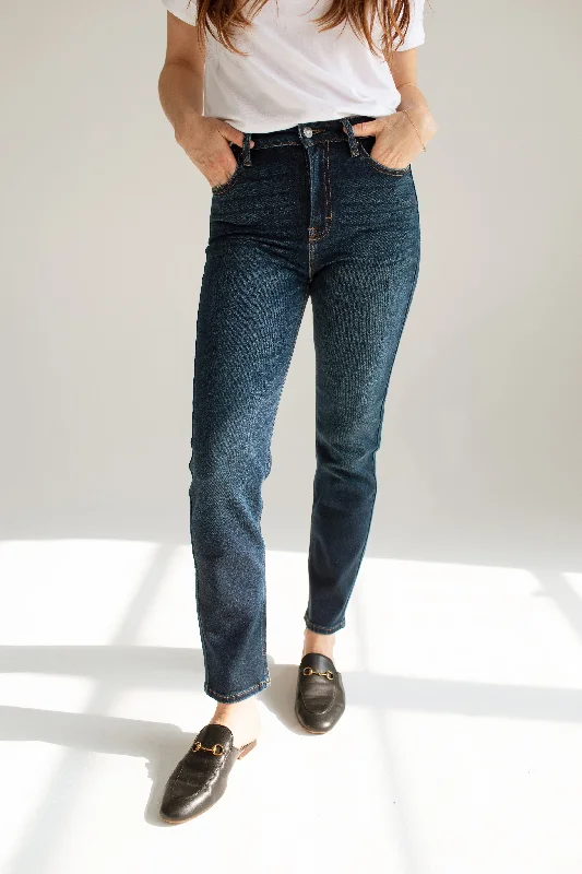 Boyfriend Jeans for Relaxed -Brooke Slim Straight Leg Jeans