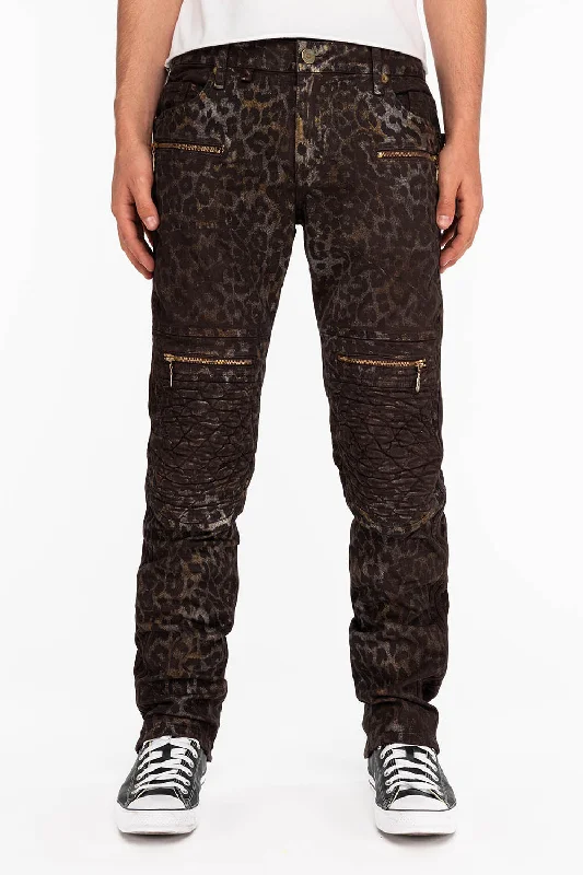 Mom Jeans for Vintage Appeal -MENS BIKER JEANS IN MANDELA BROWN