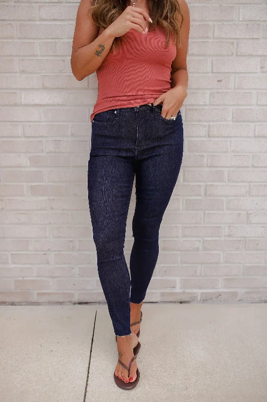 A-line Skirt Jeans for Grace -Constance High Rise Control Top Skinny Jeans