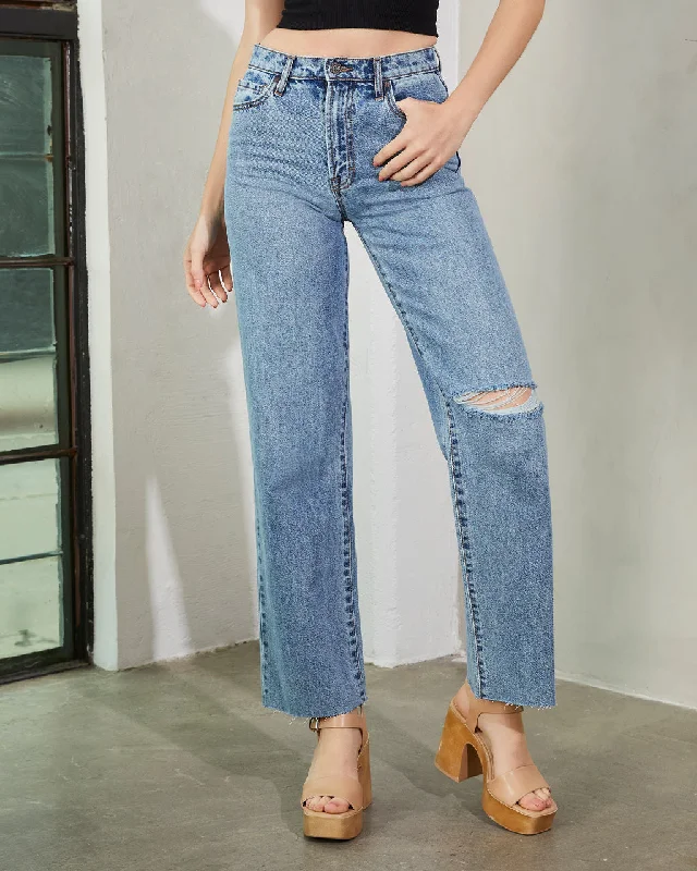 Affordable Jeans for Budget -Woolridge High Rise Straight Leg Jeans