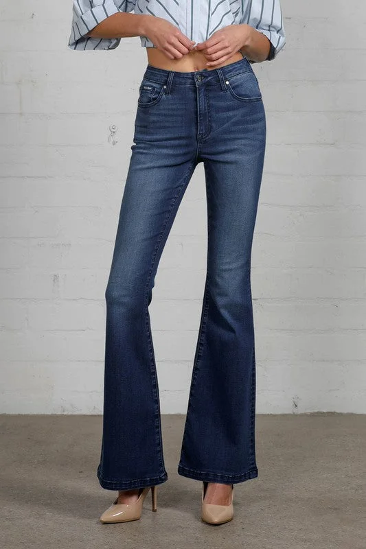 Christmas Jeans for Seasonal -High Rise Flare Jeans