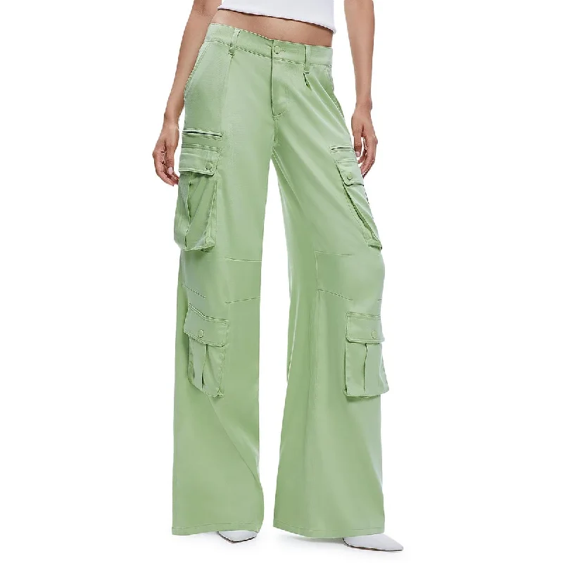 Tight trousers for men with stretch fabric and slim, modern cut -Alice and Olivia Womens Cargo Wide Leg Cargo Pants