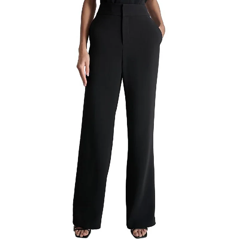 Skinny tight trousers for men with fade-resistant fabric for long-lasting wear -DKNY Womens Pocket Baggy Trouser Pants