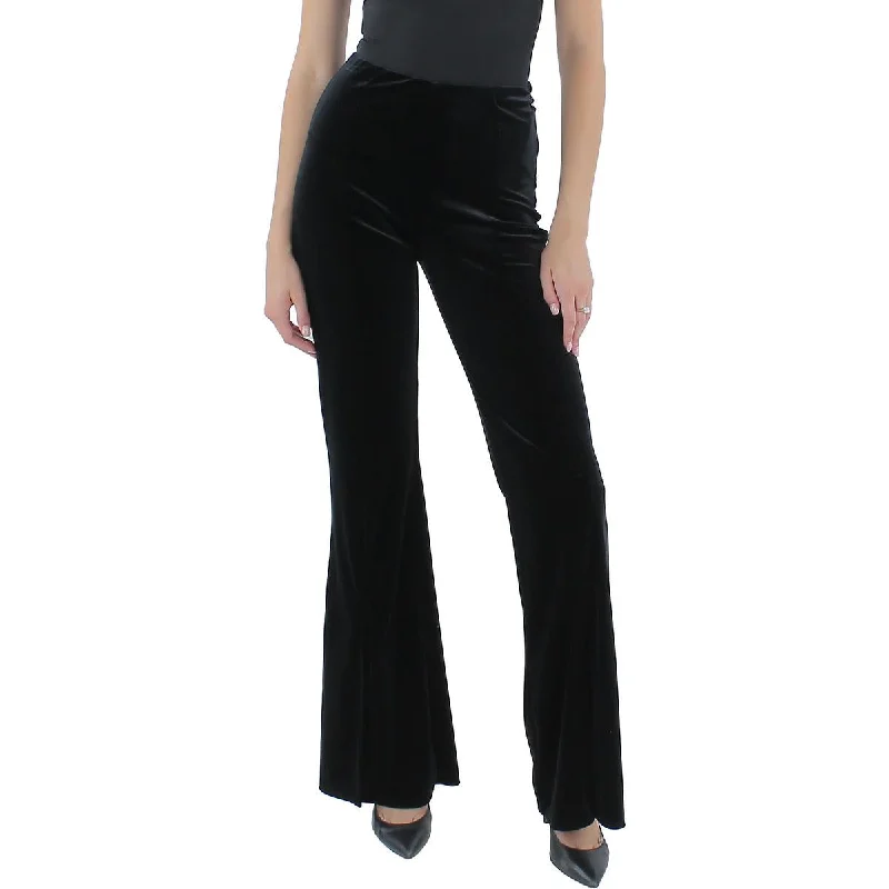 Tight trousers for men with zip fly and flat-front design for a polished look -Alex & Sophia Womens High Rise Front Slit Wide Leg Pants