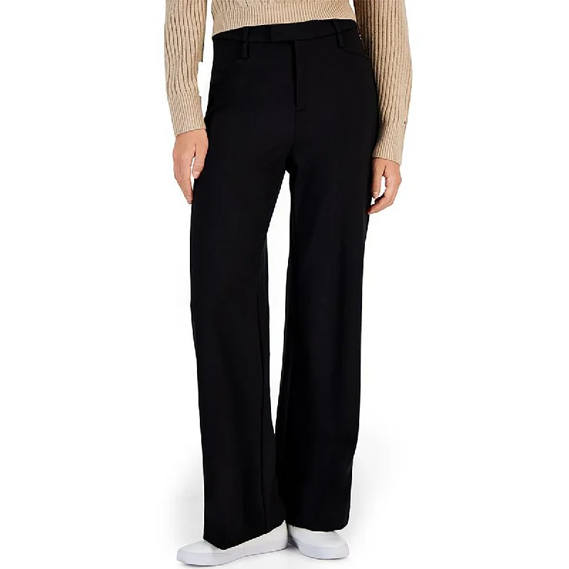 Tight cargo trousers for women with stylish pockets and slim cut for urban look -Tommy Hilfiger Womens Wide Leg Suit Separate Dress Pants