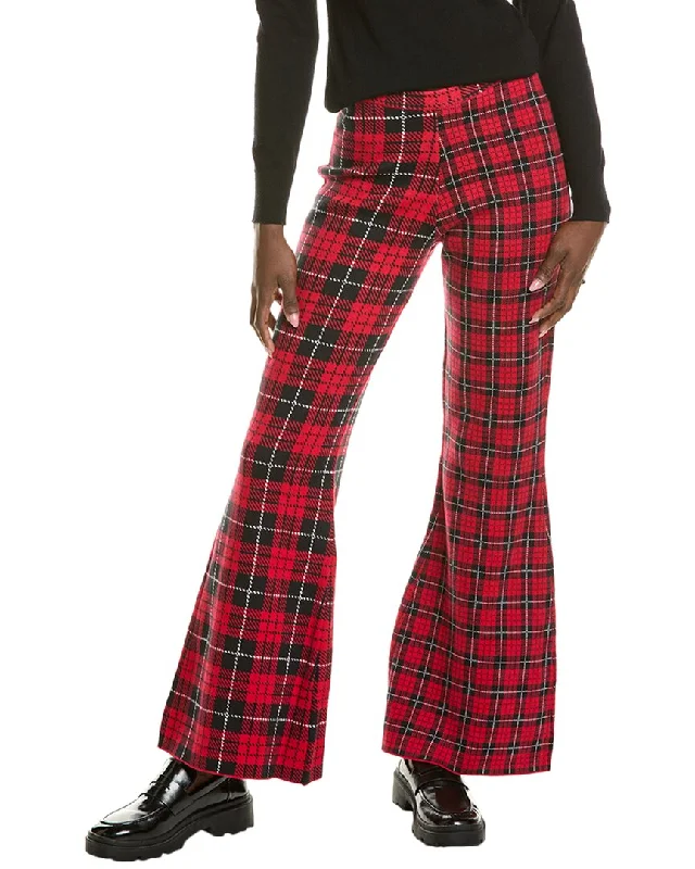 Soft stretch tight trousers for men with comfortable waistband for all-day wear -Minnie Rose Mixed Plaid Pant