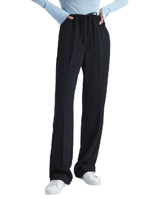 Tailored fit tight trousers for men with sharp pleats and slim leg for office wear -Reiss Hailey Wide Trouser