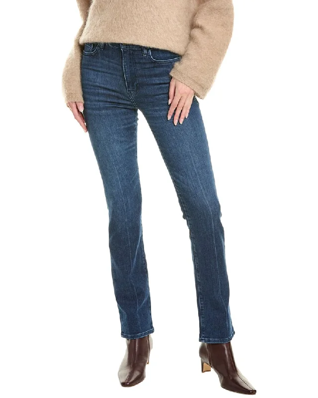 Stretchy tight trousers for women with soft fabric and flexible fit -FRAME Denim Le High Calvin Straight Jean