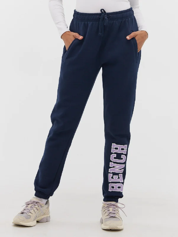 Bright colored tight trousers for women with striking hues for bold statement -Centaine Varsity Joggers