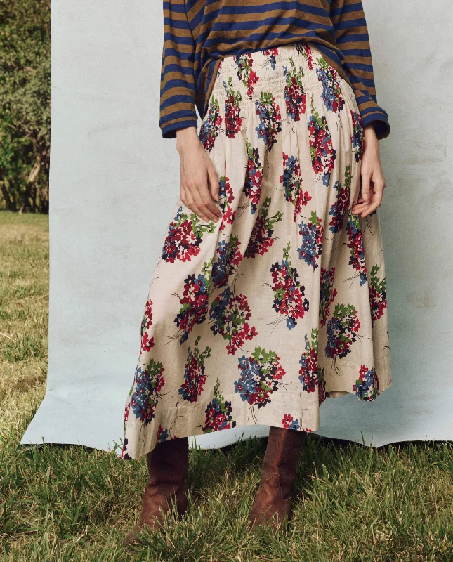 Sleeveless Dresses for Coolness -The Viola Skirt. -- Oasis Floral