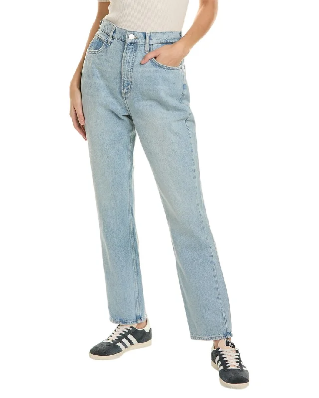 Casual tight trousers for women with comfy waistband and minimalistic style -FRAME Denim Le High 'N' Tight Open Air Straight Jean