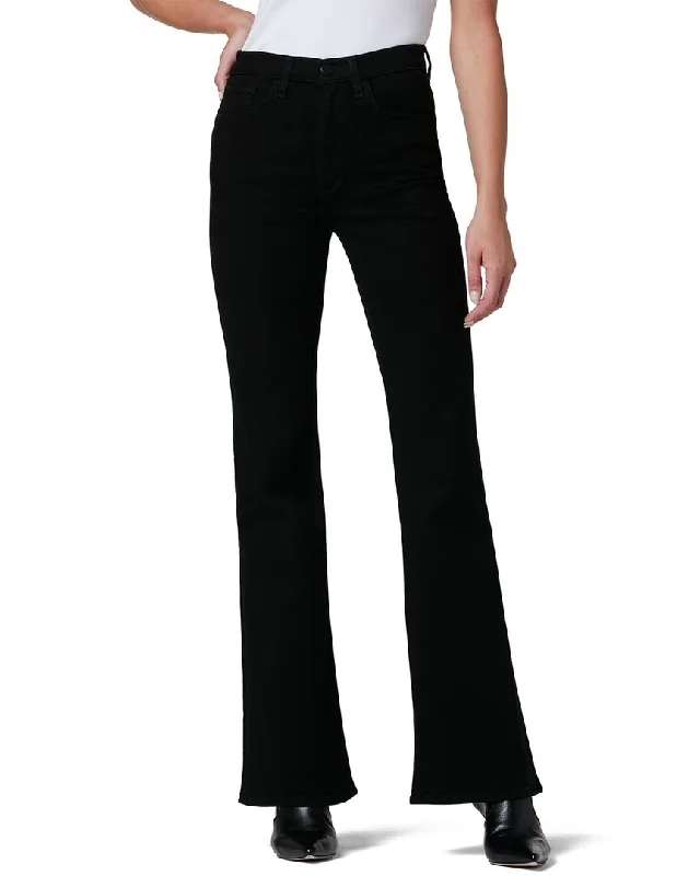 Cozy tight trousers for women with fleece-lined fabric for warmth during cold weather -JOE'S Jeans The Molly Vertigo Flare Jean