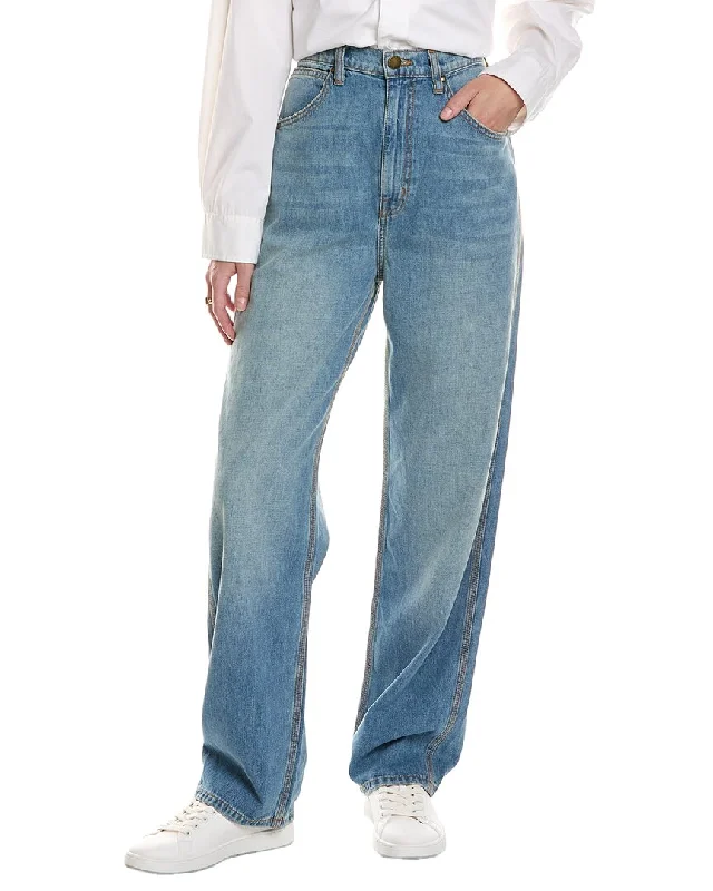 Classic slim-fit tight trousers for men with durable fabric for daily wear -THE GREAT The Miner Louisiana Wash Jean