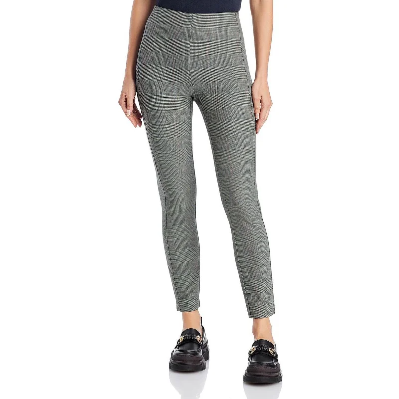 Tight trousers for women with vertical stripes and slimming effect for a sleek look -Rag & Bone Womens Simone Plaid Extra Slim Ankle Pants