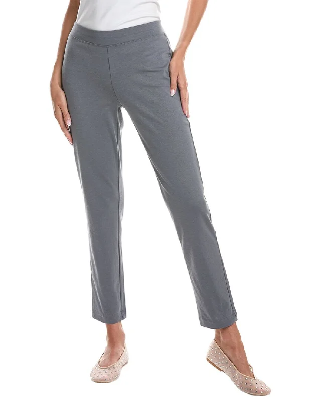 Color-block tight trousers for women with bold contrasts and modern flair -EILEEN FISHER Slim Ankle Pant