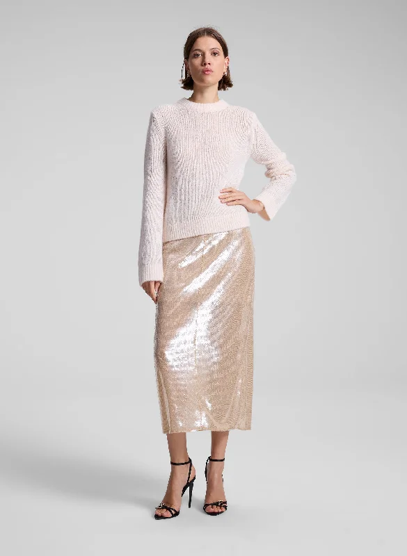 Short-sleeved Dresses for Summer -Monroe Soft Sequin Skirt