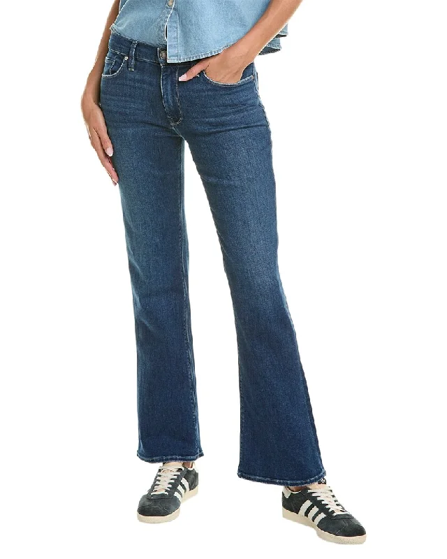 Fashion-forward tight trousers for women with metallic sheen and edgy design -HUDSON Jeans Nico Moonstone Bootcut Jean