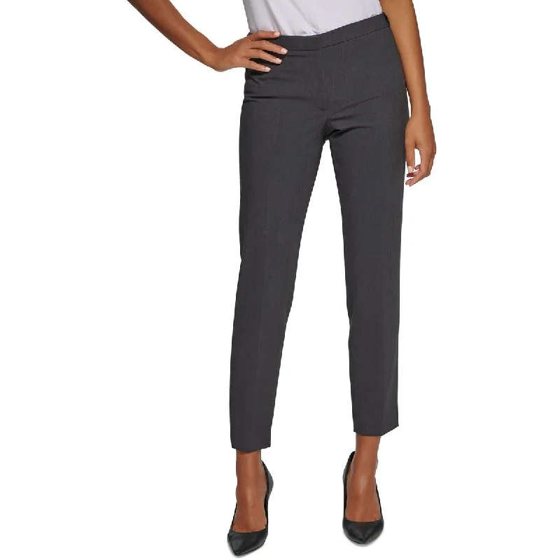 Straight-leg tight trousers for men with sharp crease and streamlined design -Calvin Klein Womens Petites Pocket Wear to work Trouser Pants