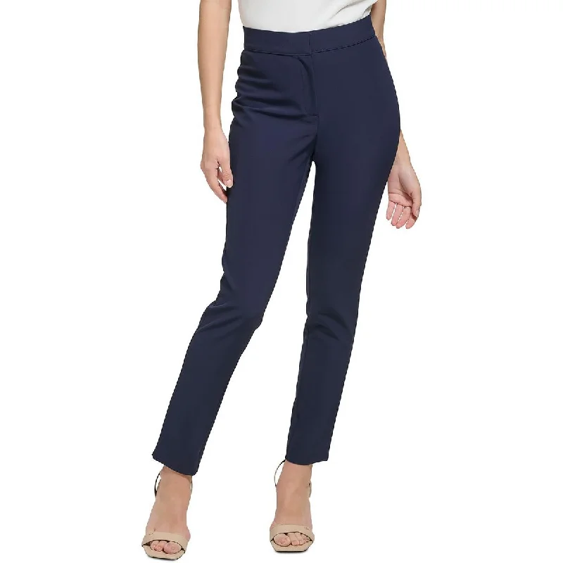 Soft fabric tight trousers for women with breathable material for year-round wear -Calvin Klein Womens Skinny Flat Front Dress Pants