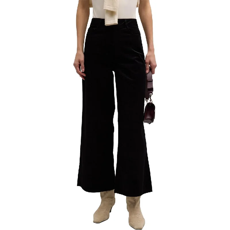 Soft fabric tight trousers for women with breathable material for year-round wear -Paige Womens Corduroy Ankle Wide Leg Pants