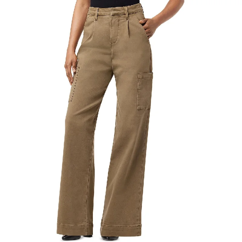 Classic tight trousers for men with slim fit and professional appearance -Joe's Womens High Rise Pleated Cargo Pants