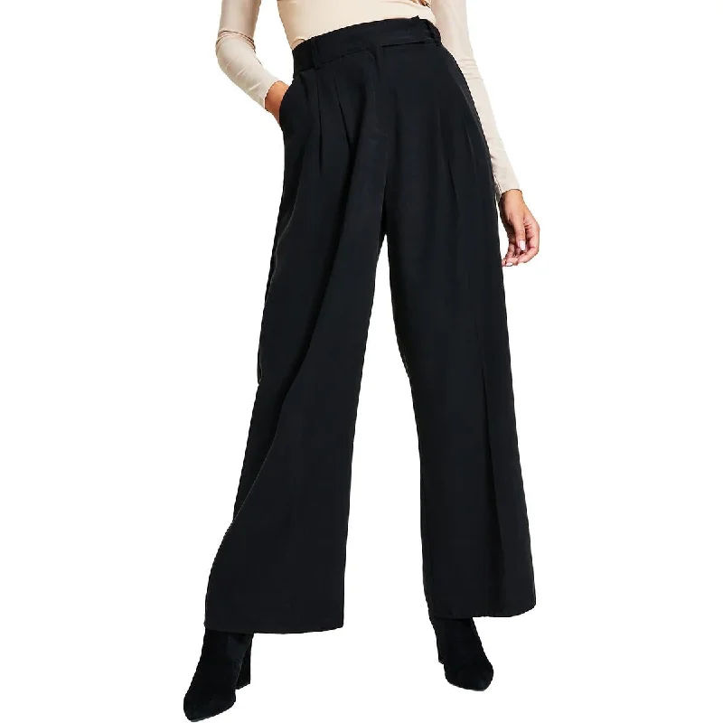 Casual tight trousers for men with slim cut and cotton fabric for comfort -Bar III Womens High Rise Ankle Wide Leg Pants