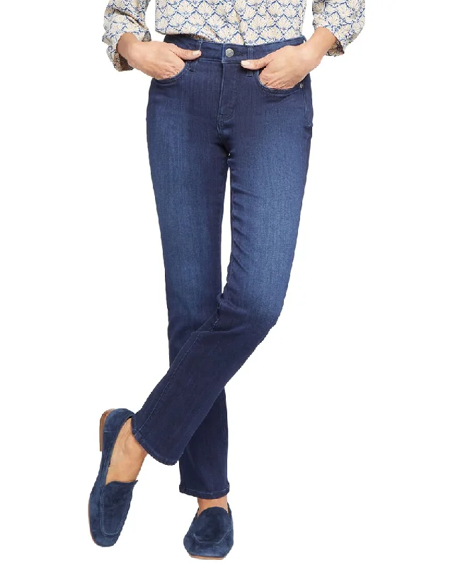 Stretchy tight trousers for women with soft fabric and flexible fit -NYDJ Sheri Underground Slim Jean