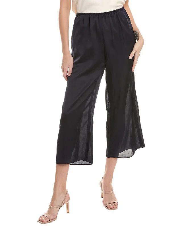 Tight trousers for men with zip fly and flat-front design for a polished look -Vince Wide Leg Pant