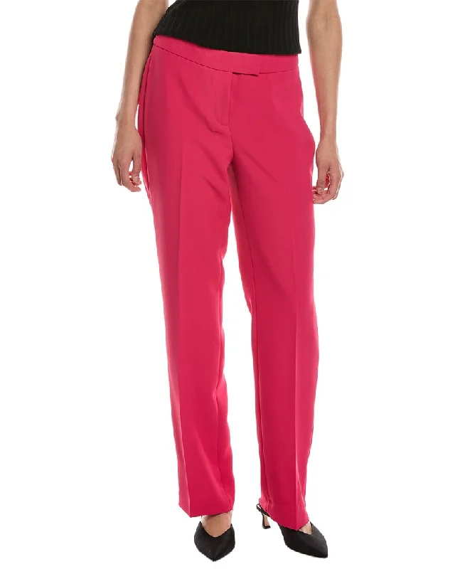 Form-fitting tight trousers for women with slimming effect and flattering cut -Anne Klein Fly Front Extend Tab Ankle Pant