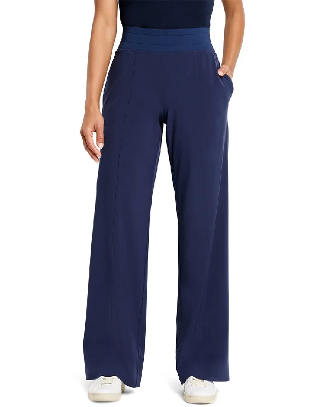 Boho-inspired tight trousers for women with earthy tones and relaxed fit -NIC & ZOE Tech Stretch Wide Leg Pant