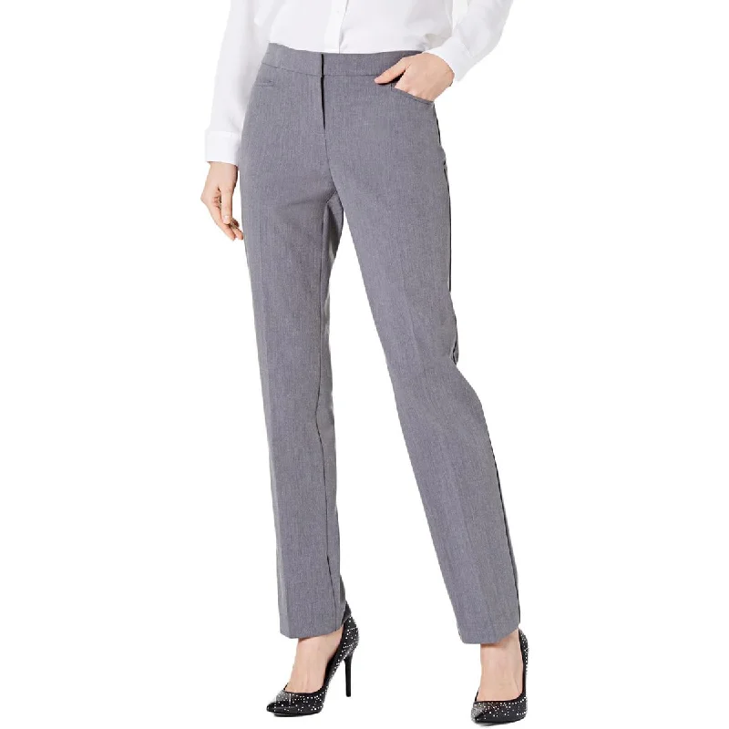 Skinny tight trousers for women with ankle-length and flattering cut -Alfani Womens Modern Slim Fit Straight Leg Pants