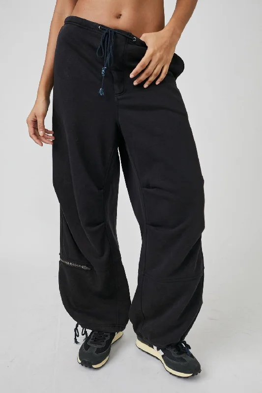 Tight trousers for women with decorative buttons and flattering silhouette for day wear -Sway Pants In Black