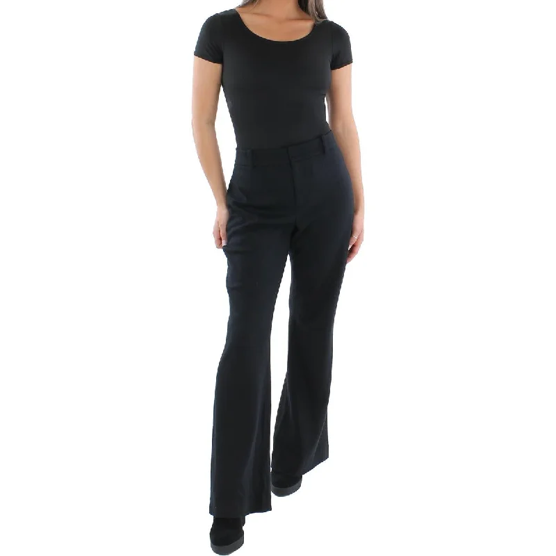 Tight trousers for women with pockets and slim silhouette for practical fashion -Vince Womens   Slim Work Wear Flared Pants