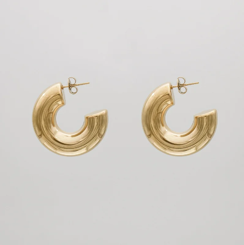 Best hoop earrings with gemstone accents for a colorful and elegant appearance-Alani Chunky Earrings